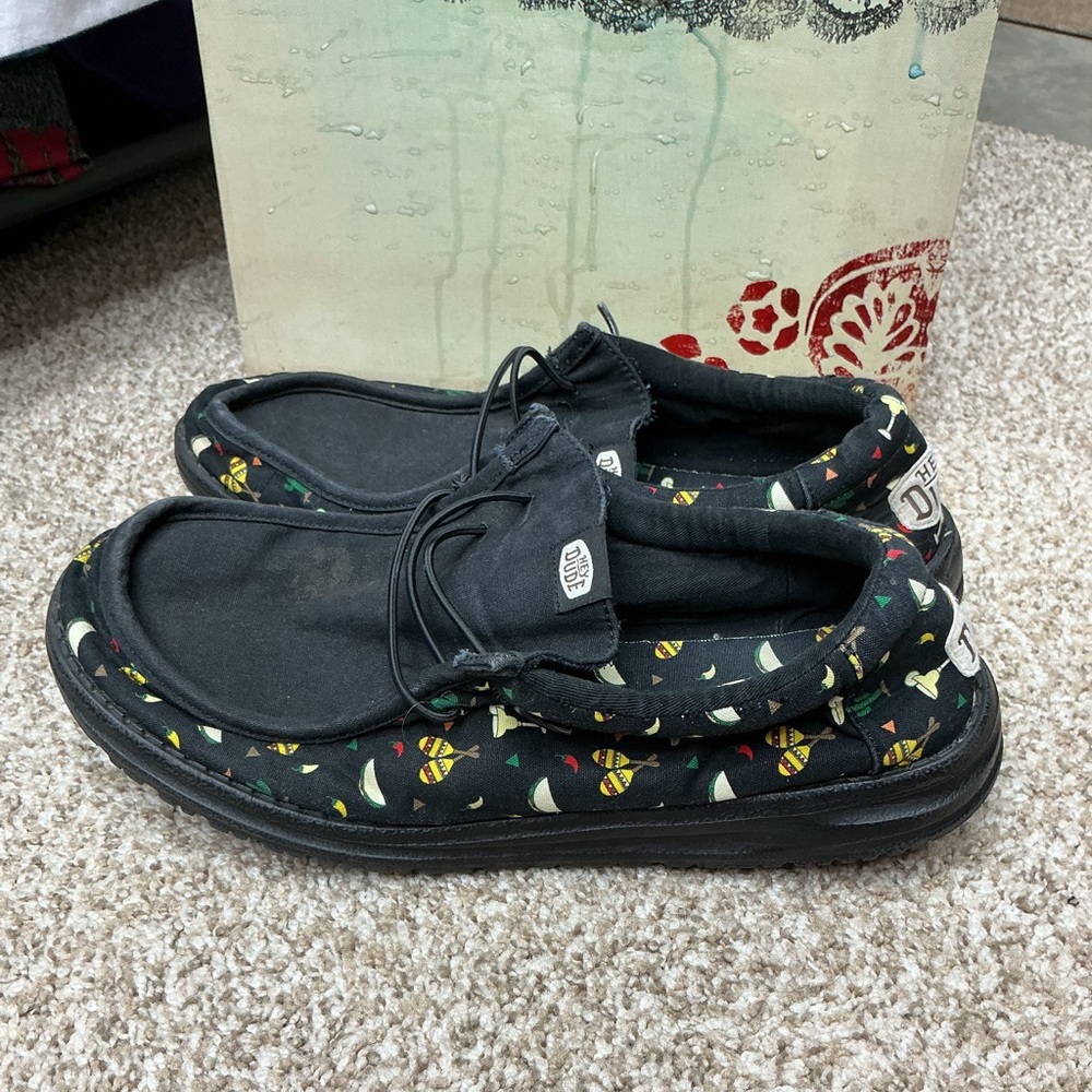 Hey Dude Black with Multicolor